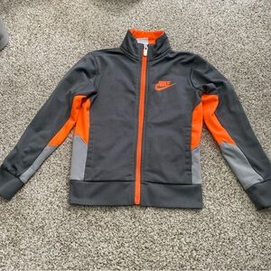 Nike Kids Jacket in Gray and Orange XS 3-4 years